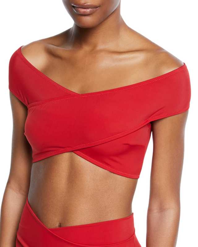 Lucette Off-The-Shoulder Bikini Top